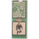 1934 Diamond Matchbook - John West
