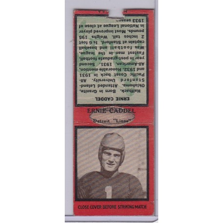 1935 Diamond Matchbook- Ernie Caddel