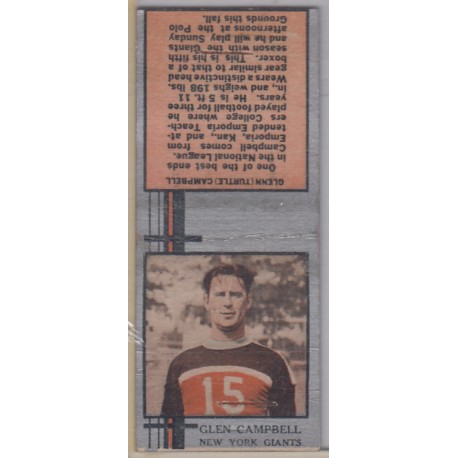 1933 Diamond Matchbook - Glenn Campbell